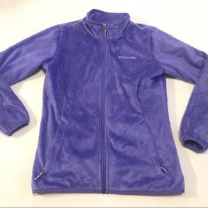 Columbia Purple Fuzzy Full Zip